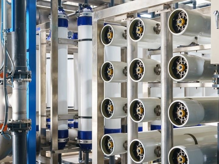 Membrane pressure vessels in a treatment plant