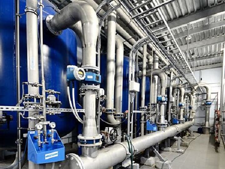 Process pipework at an Ion Agua treatment plant