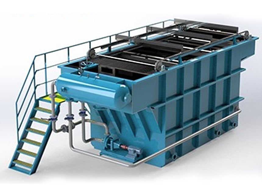 Ion Agua dissolved air flotation unit with access stairway